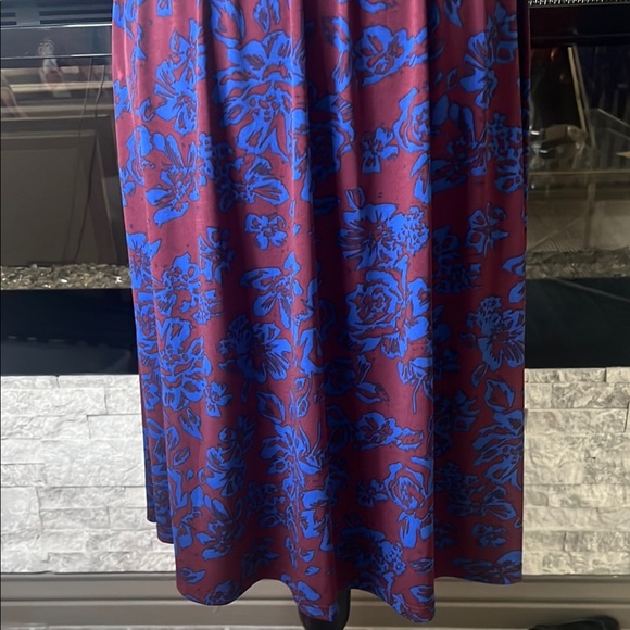 Modcloth Mock Neck Sleeveless Blue and Red  Dress size Medium - Picture 10 of 12